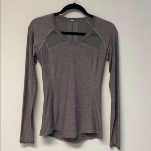 Lululemon Long Sleeve Tee Mesh & Thumbholes Size 4